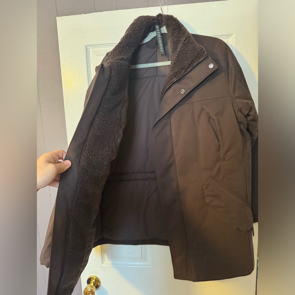 Lululemon Fleece-Lined Insulated Coat Medium Espresso
